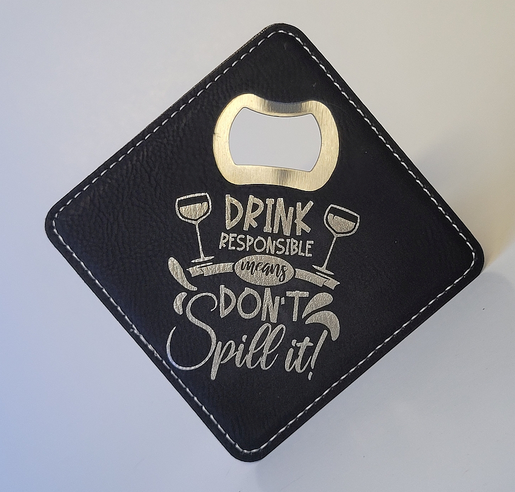 Customized Bottle Opener Coaster