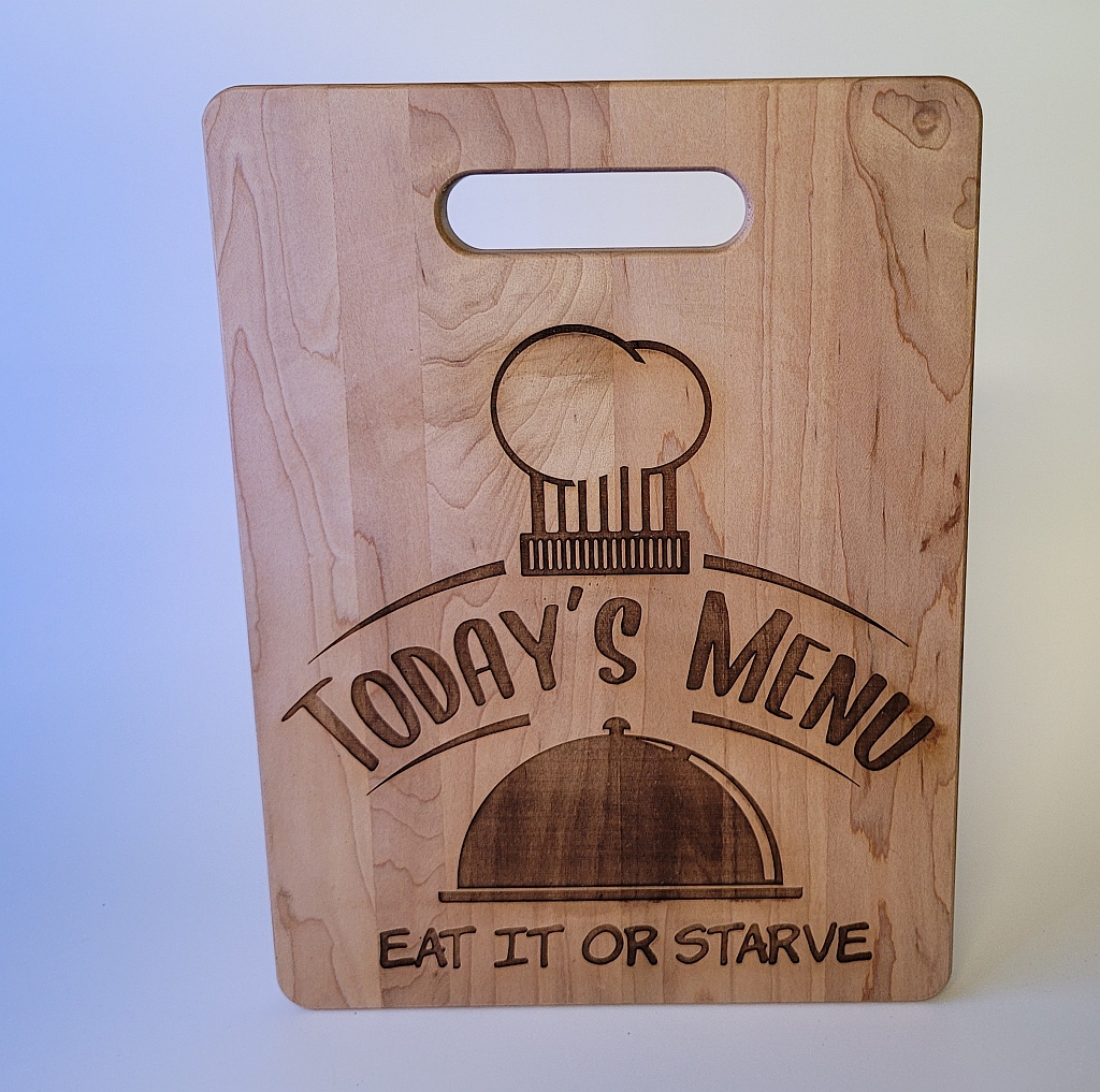 Custom Engraved Maple Cutting Board