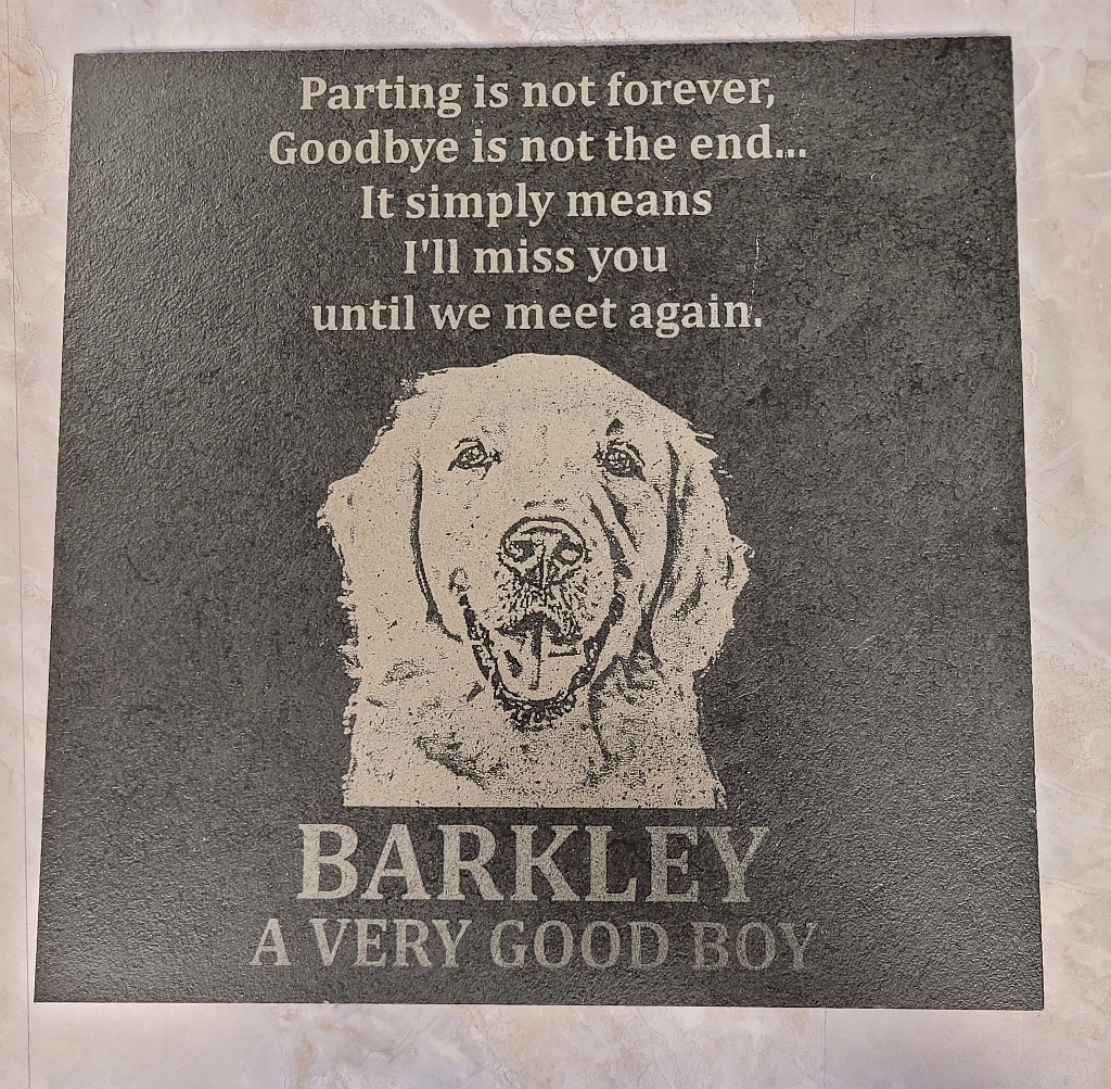 Custom Engraved Slate Memorial Stone